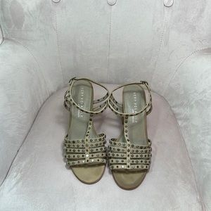 Very Volatile Los Angeles Studded Sandals with 4” heel Size 9